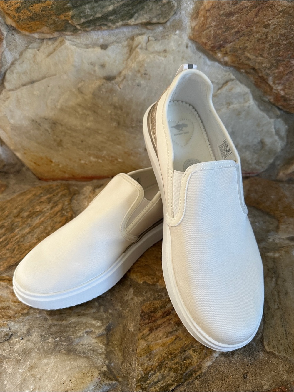 Rocket Dog Women's Slip-On Sneakers - White 8.5